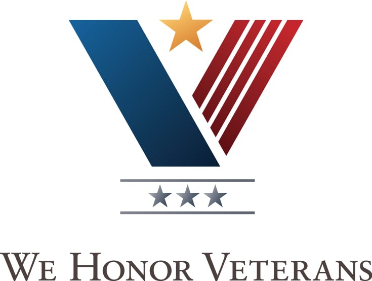 Logo for We Honor Veterans.