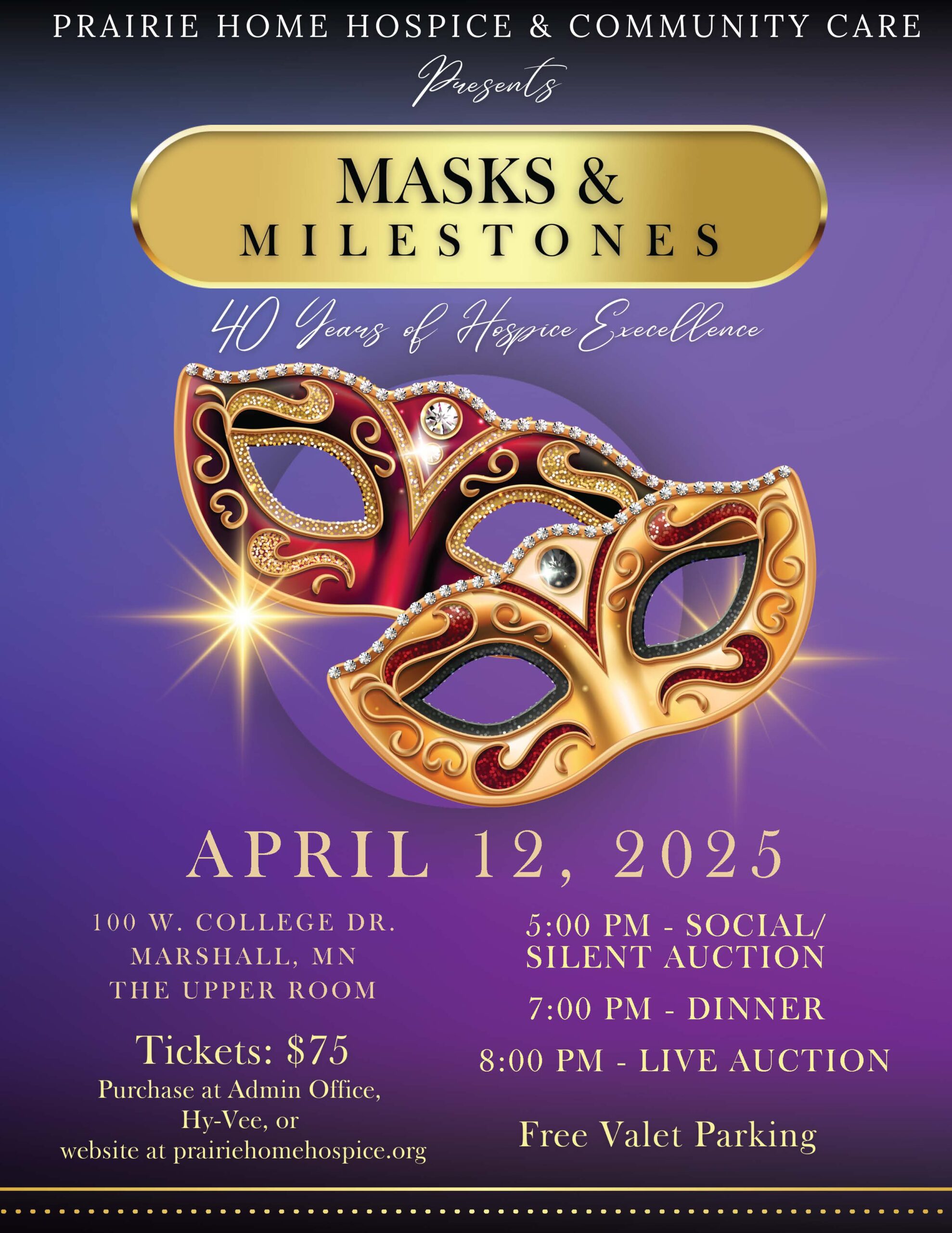 2025 Masks & Milestones Annual Charity Event & Auction