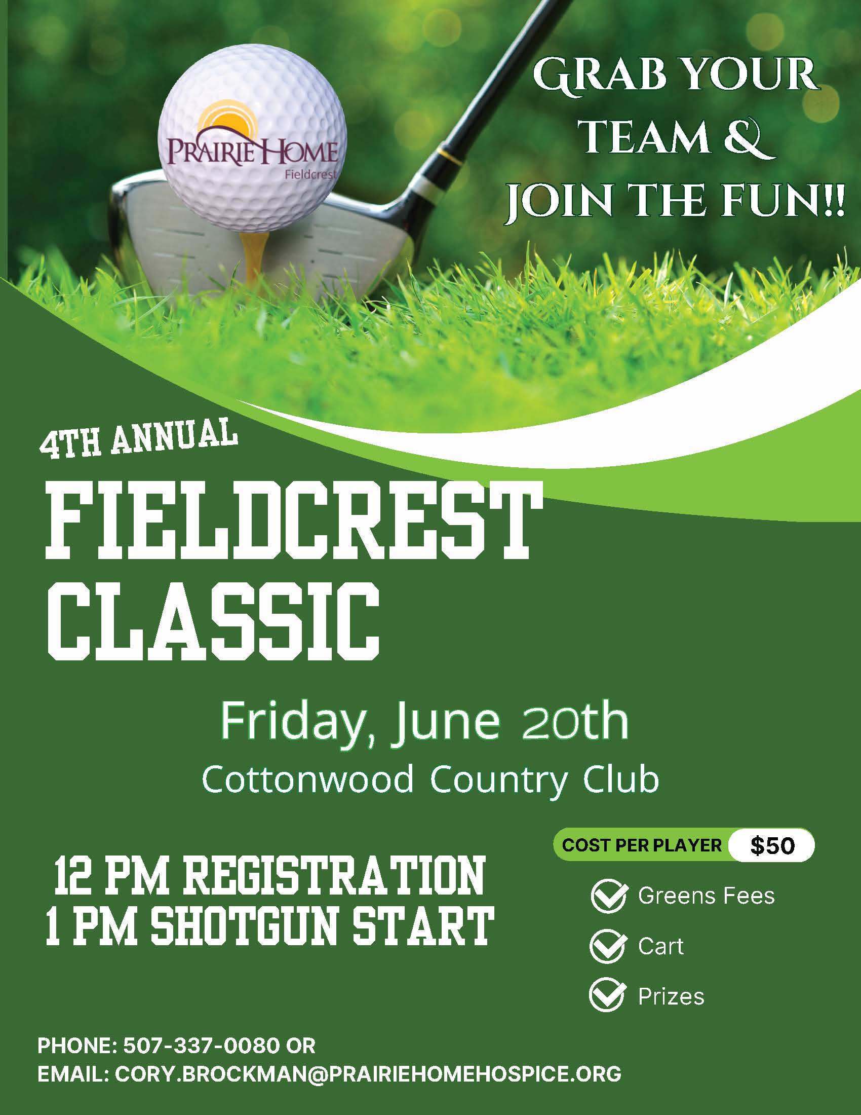 2025 4th Annual Fieldcrest Class Golf Event
